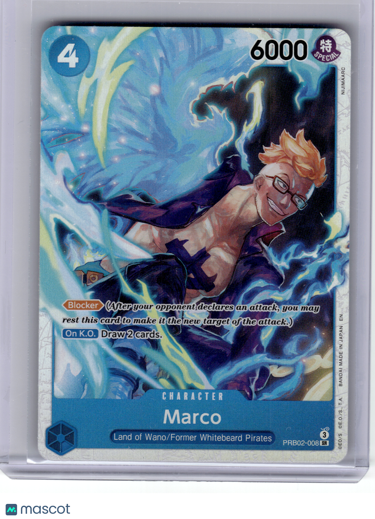 2024 One Piece CCG—Marco #PRB02-008 Premium Booster The Best Vol. 2—SR Foil