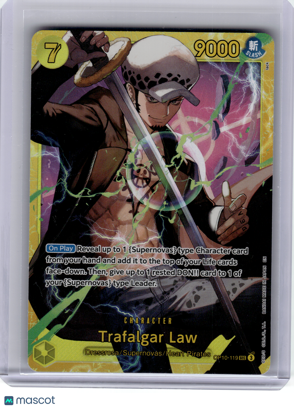 2025 One Piece Card Game—Trafalgar Law #OP10-119 Royal Blood—Secret Rare Foil