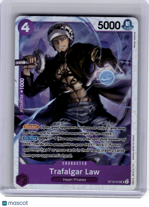 2023 One Piece CCG—Trafalgar Law #010 Ultimate Deck: Three Captains—SR Foil [LP]