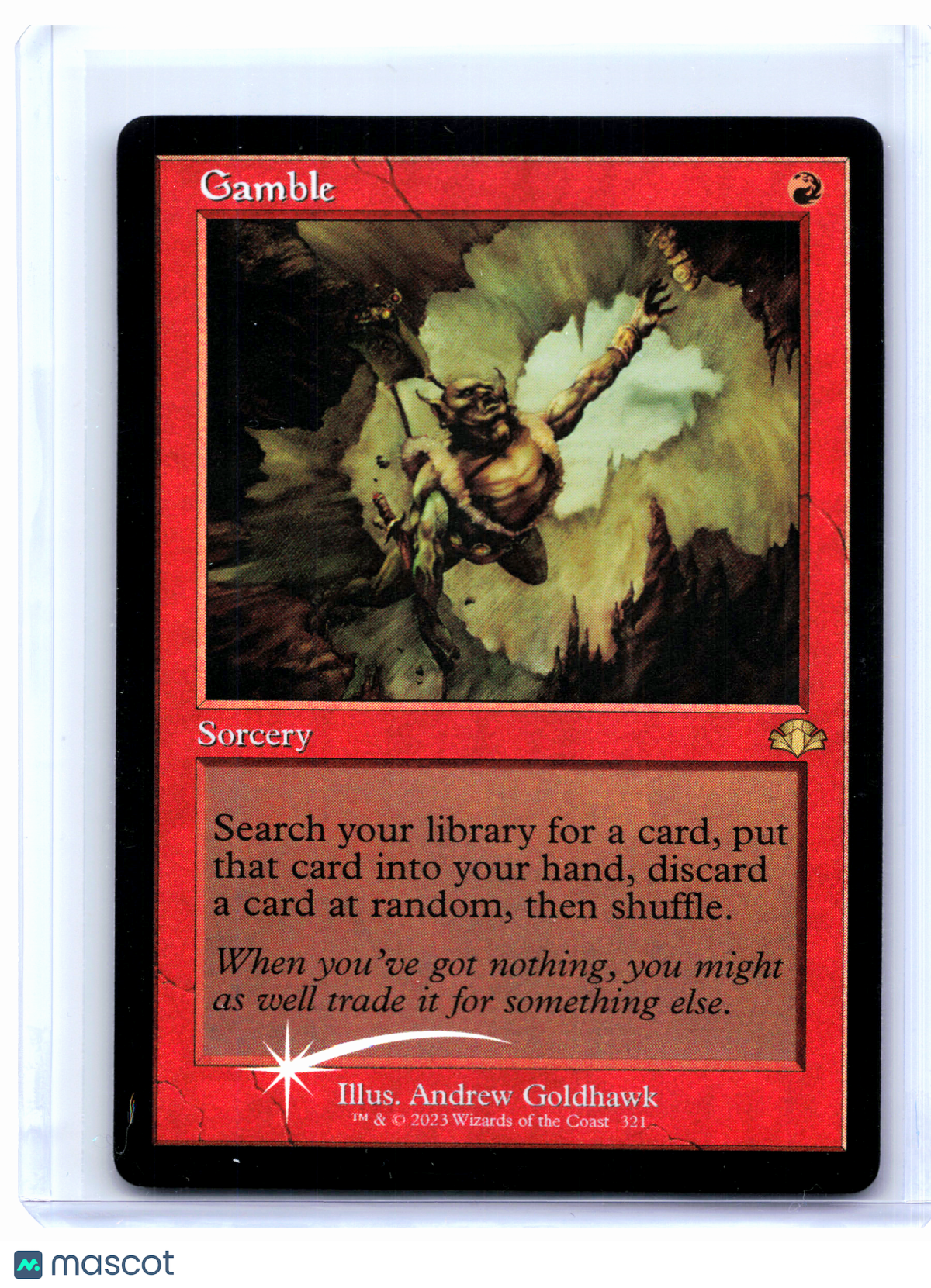 2023 Magic: TG—Gamble (Retro Frame) #321 Dominaria Remastered—Rare Foil
