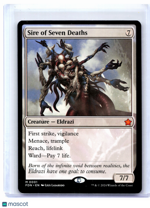 2024 Magic: The Gathering—Sire of Seven Deaths #0001 Foundations—Mythic Nonfoil