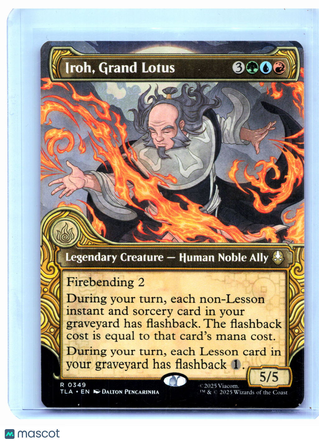 2025 Magic: The Gathering—Iroh, Grand Lotus (Showcase) #0349 TLA—Rare Nonfoil