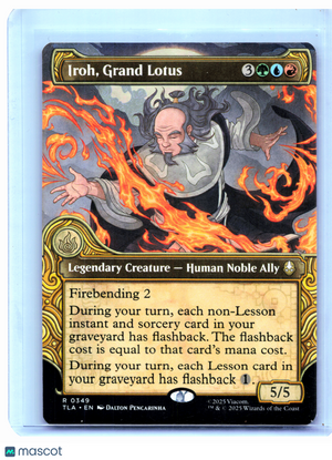 2025 Magic: The Gathering—Iroh, Grand Lotus (Showcase) #0349 TLA—Rare Nonfoil