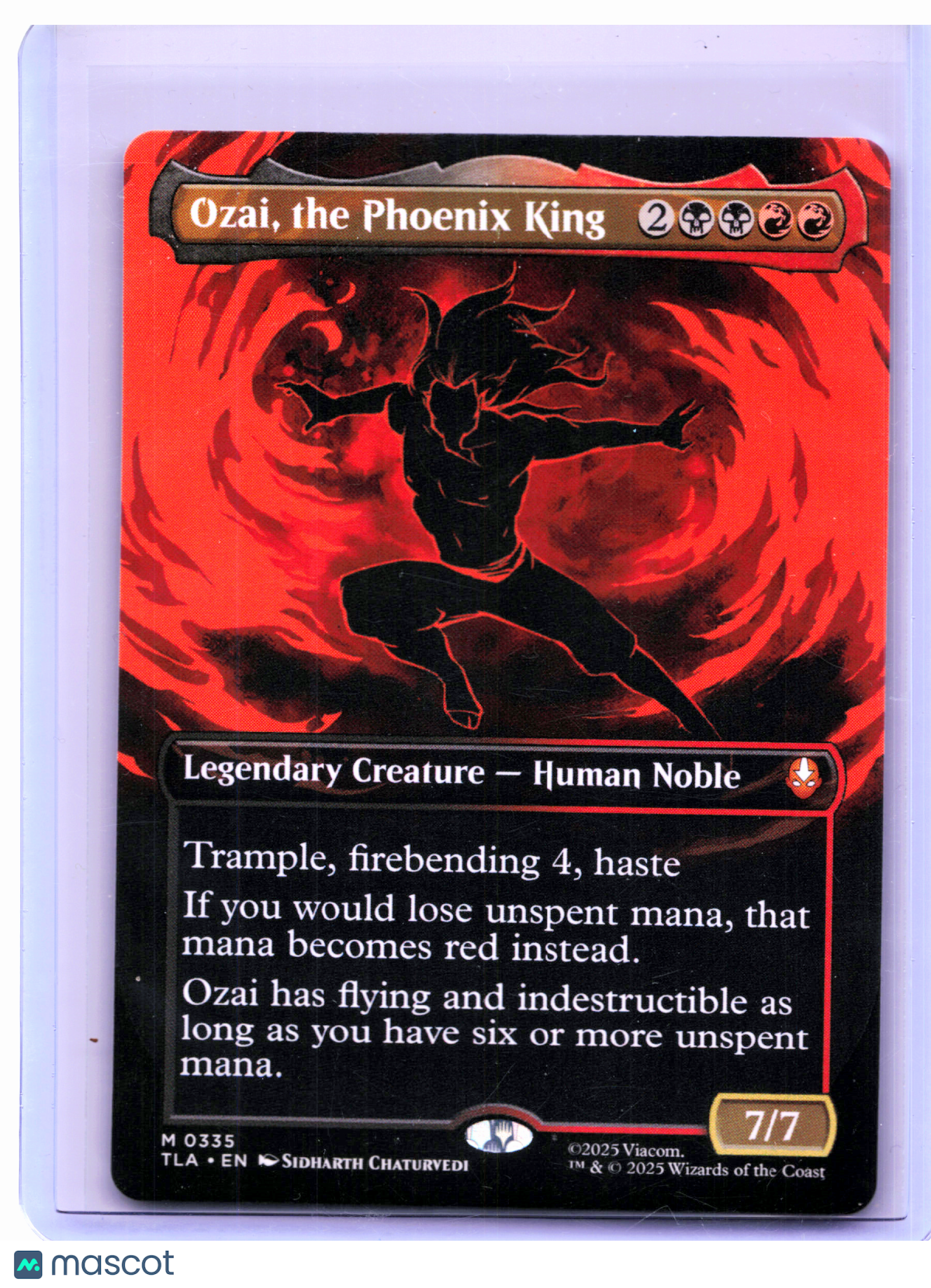 2025 Magic: TG—Ozai, the Phoenix King (Borderless) #0335 TLA—Mythic Nonfoil