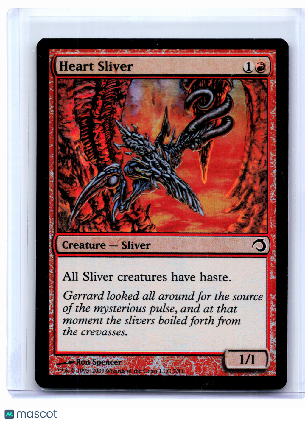 2009 Magic: TG—Heart Sliver #7 Premium Deck Series: Slivers—Common Foil [LP]