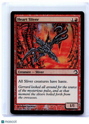 2009 Magic: TG—Heart Sliver #7 Premium Deck Series: Slivers—Common Foil [LP]