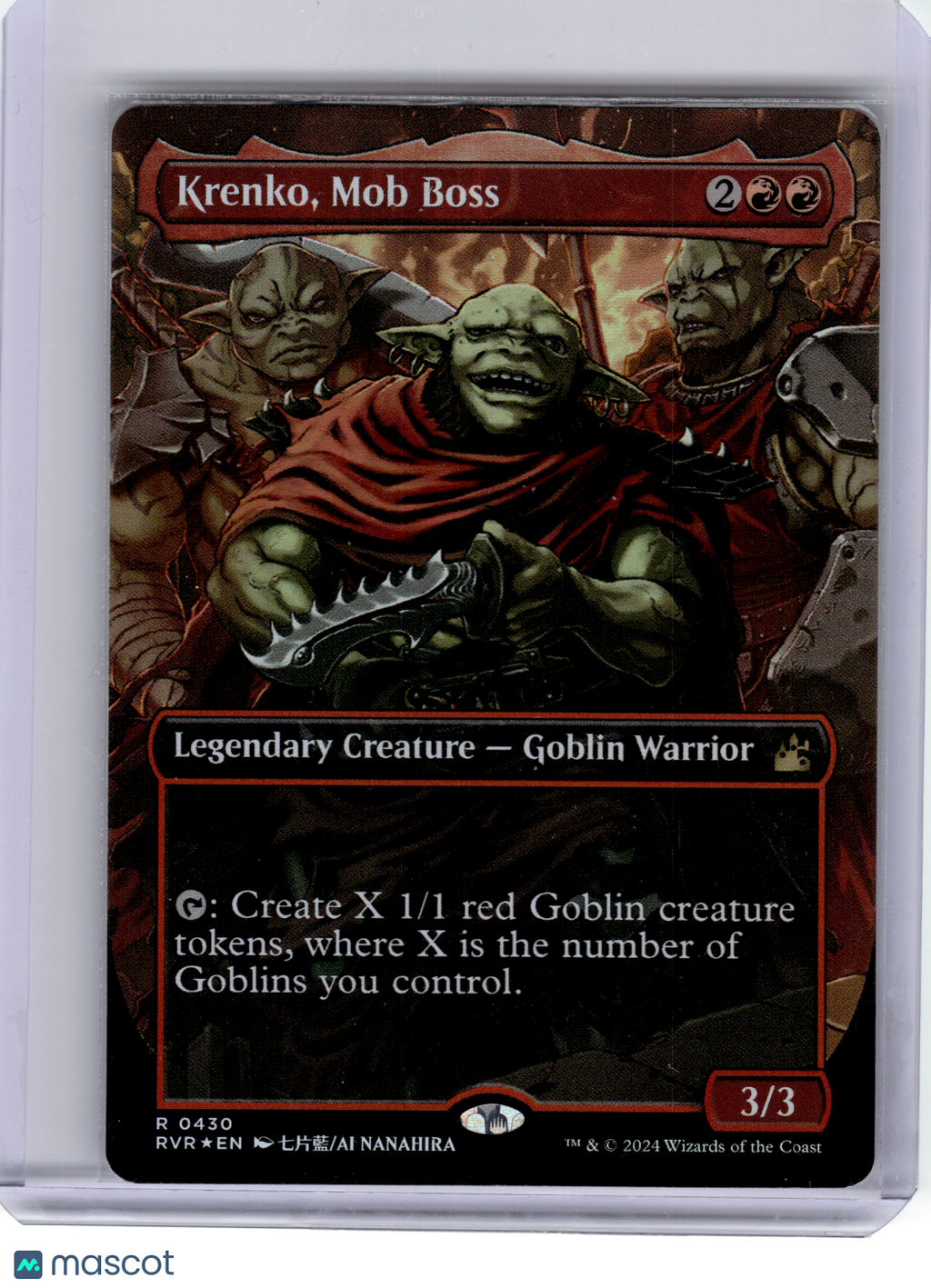 2024 Magic: The Gathering—Krenko, Mob Boss (Anime Borderless) #430 RVR—Rare Foil
