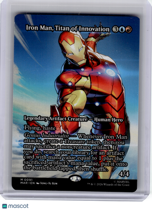 2026 MagicTG—Iron Man, Titan of Innovation (Borderless) #91 MAR—Mythic Non-Foil