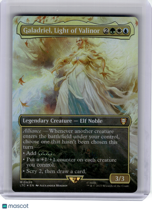 2023 MagicTG—Galadriel, Light of Valinor (Borderless) #498 LTC—Mythic Foil