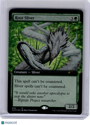 2022 Magic: The Gathering—Root Sliver (Extended Art) #656 SLD—Rare Foil