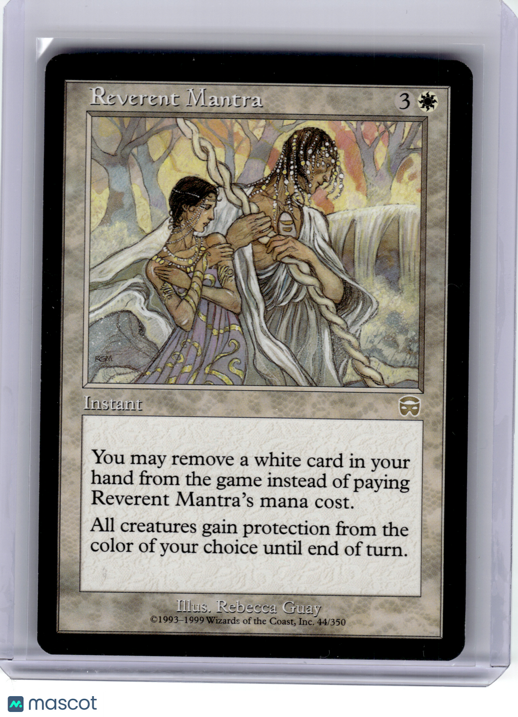 1999 Magic: The Gathering—Reverent Mantra #44 Mercadian Masques—R Non-Foil [LP]