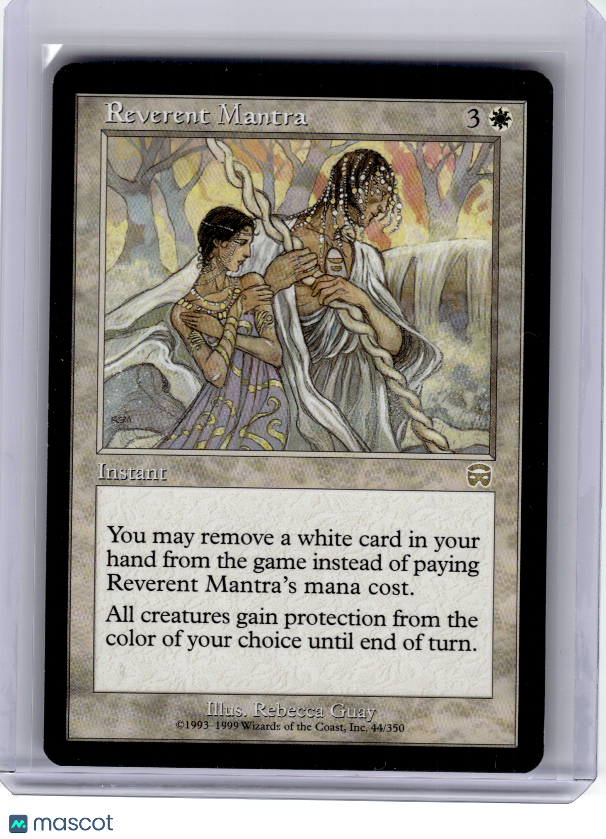 1999 Magic: The Gathering—Reverent Mantra #44 Mercadian Masques—R Non-Foil [LP]