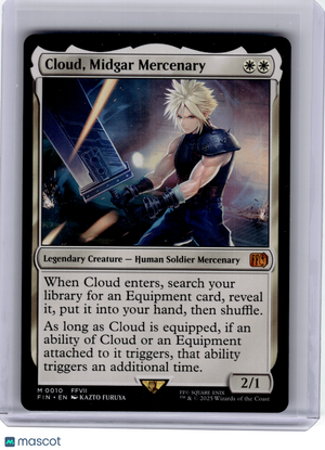2025 Magic: The Gathering—Cloud, Midgar Mercenary #10 Final Fantasy—M Non-Foil
