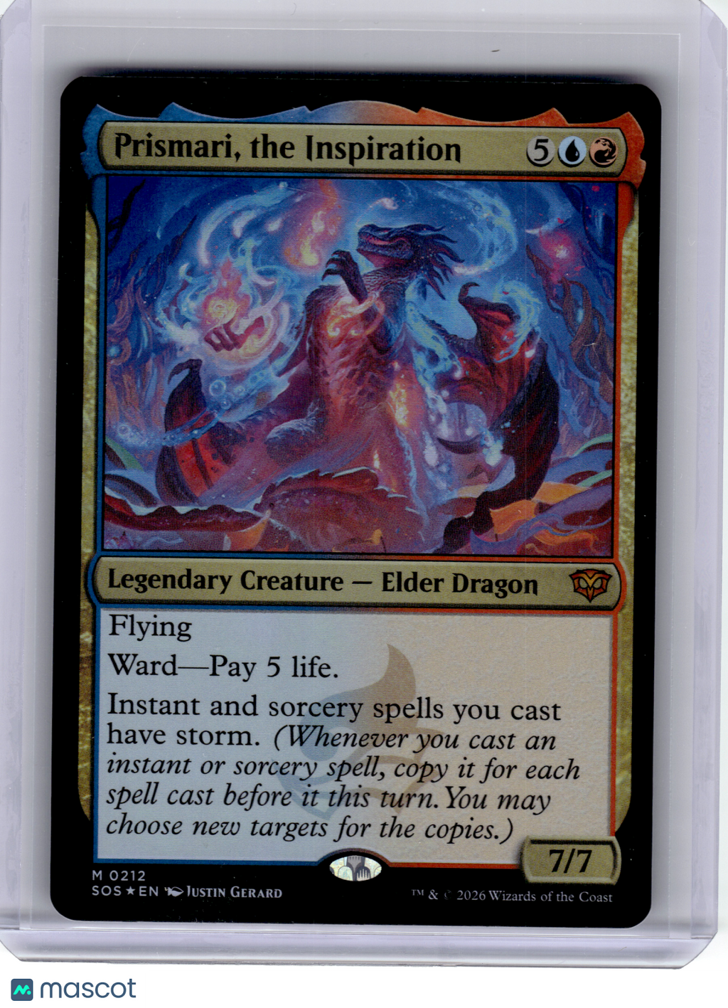 2026 Magic: The Gathering—Prismari, the Inspiration #212 SOS—Mythic Foil