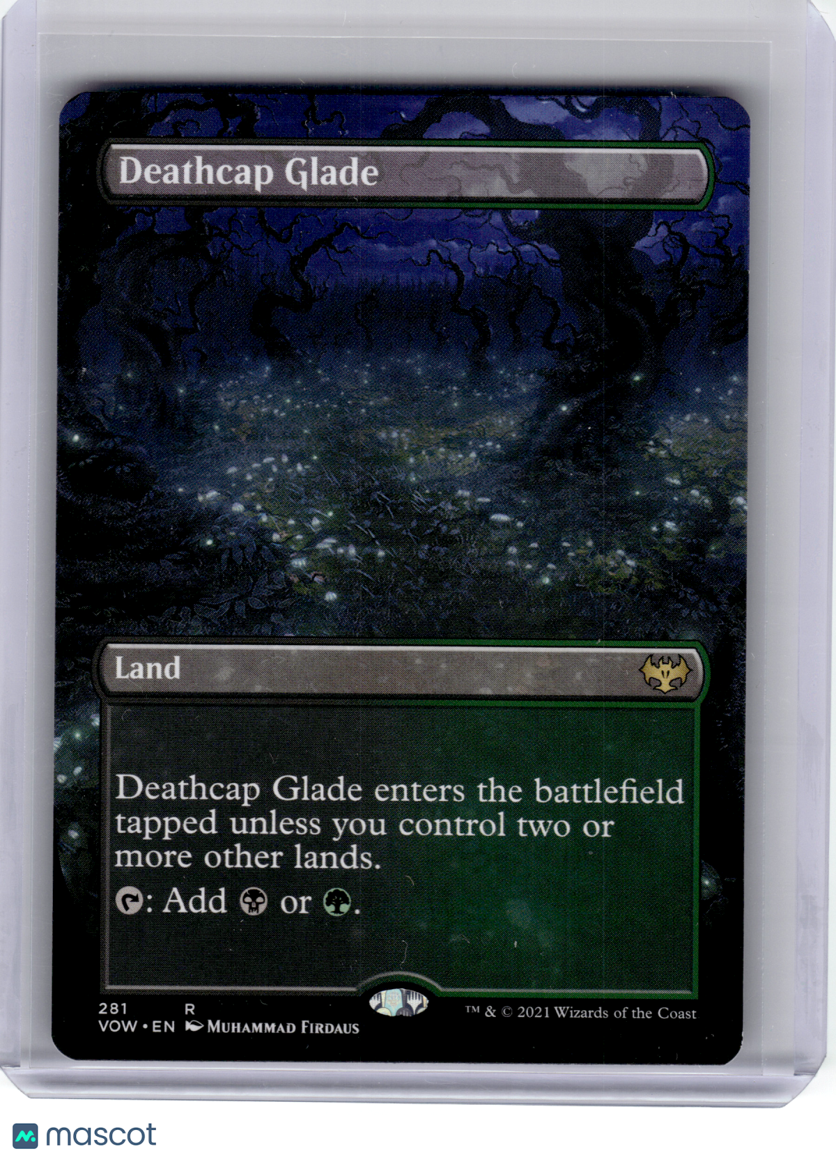 2021 Magic: The Gathering—Deathcap Glade (Borderless) #281 VOW—Rare Non-Foil