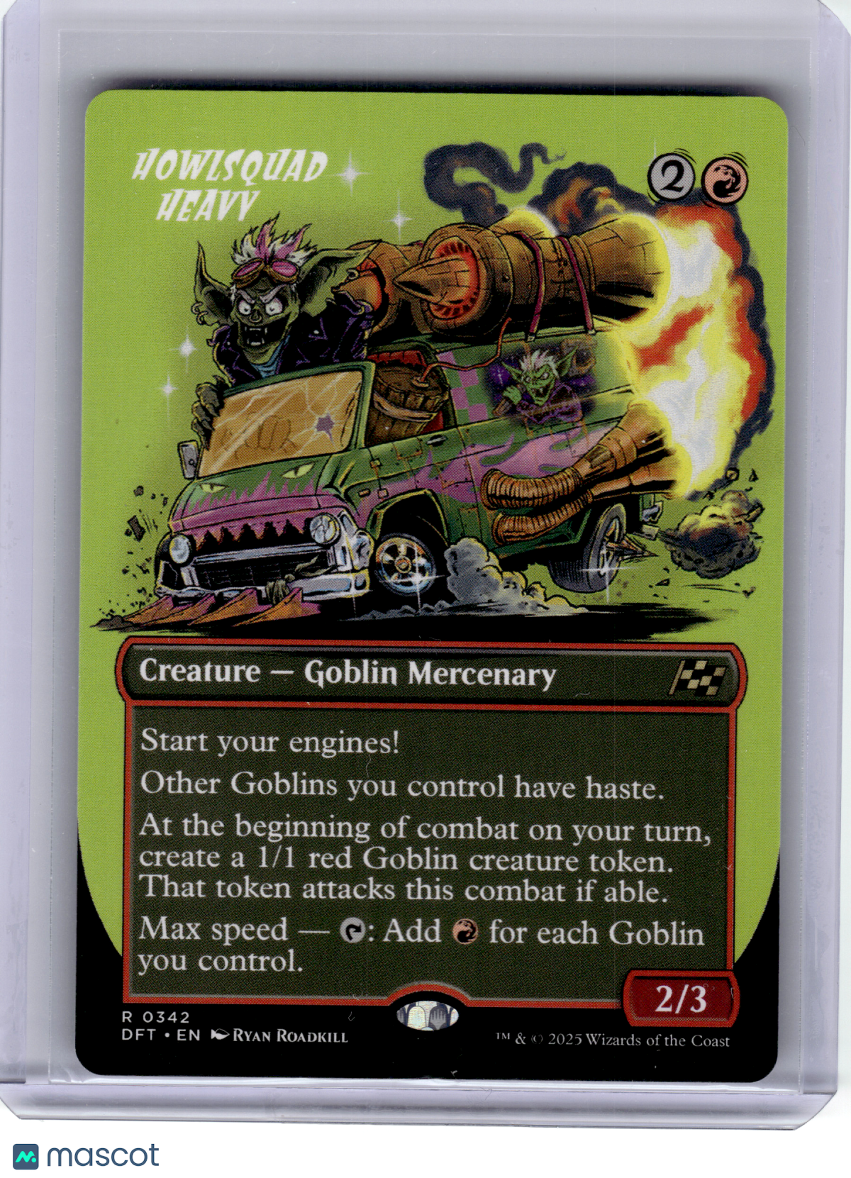 2025 Magic: The Gathering—Howlsquad Heavy (Borderless) #342 DFT—Rare Non-Foil