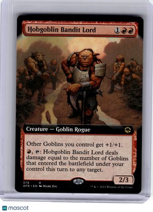 2021 MagicTG—Hobgoblin Bandit Lord (Extended Art) #379 AFR—Rare Non-Foil