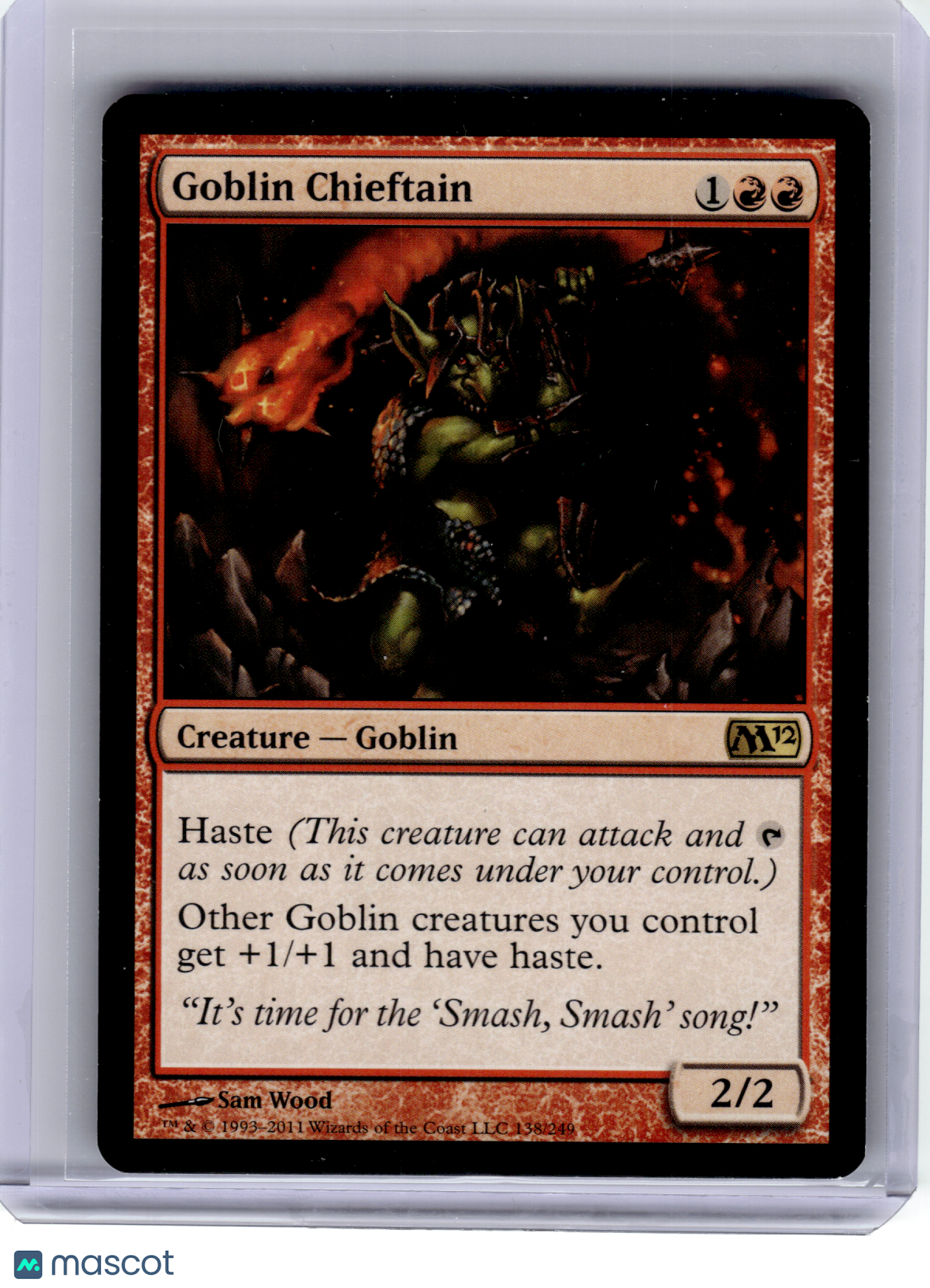 2011 Magic: The Gathering—Goblin Chieftain #138 Magic 2012—Rare Non-Foil [LP]