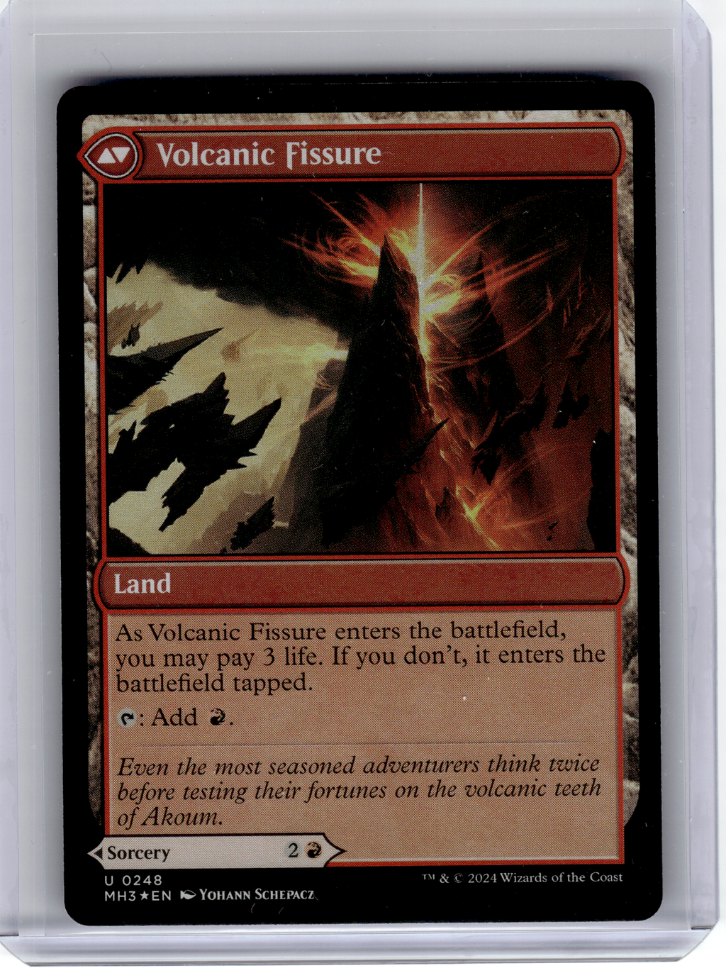 2024 Magic: The Gathering—Sundering Eruption // Volcanic Fissure #248 MH3—U Foil