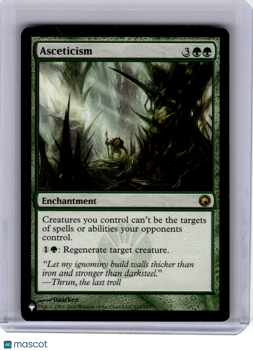 2010 Magic: The Gathering—Asceticism #110 The List Reprints—Rare Non-Foil