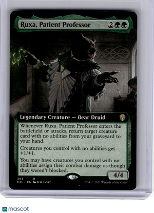 Magic: The Gathering—Ruxa, Patient Professor (Extended Art) #393 C21—R Non-Foil
