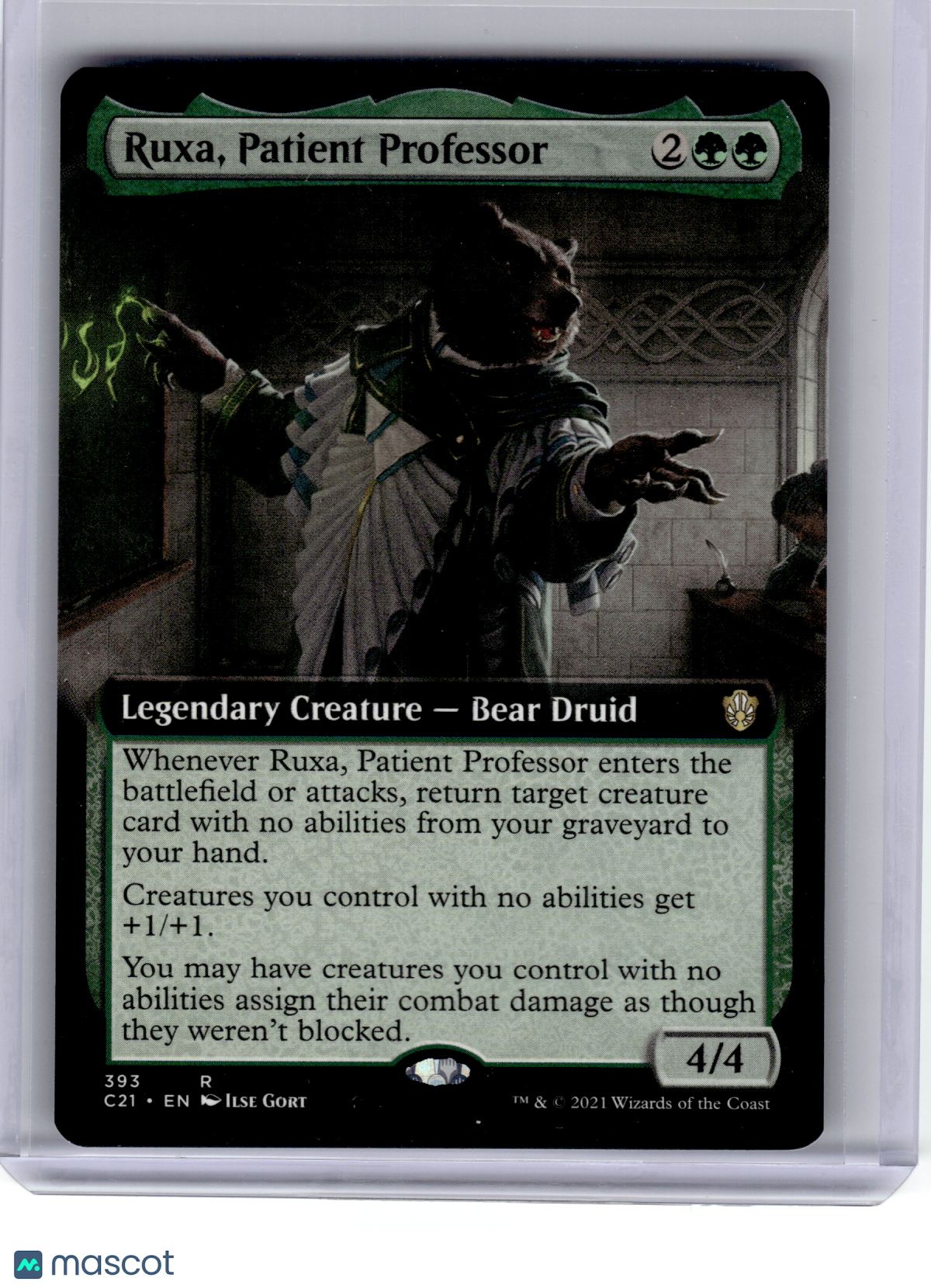 Magic: The Gathering—Ruxa, Patient Professor (Extended Art) #393 C21—R Non-Foil