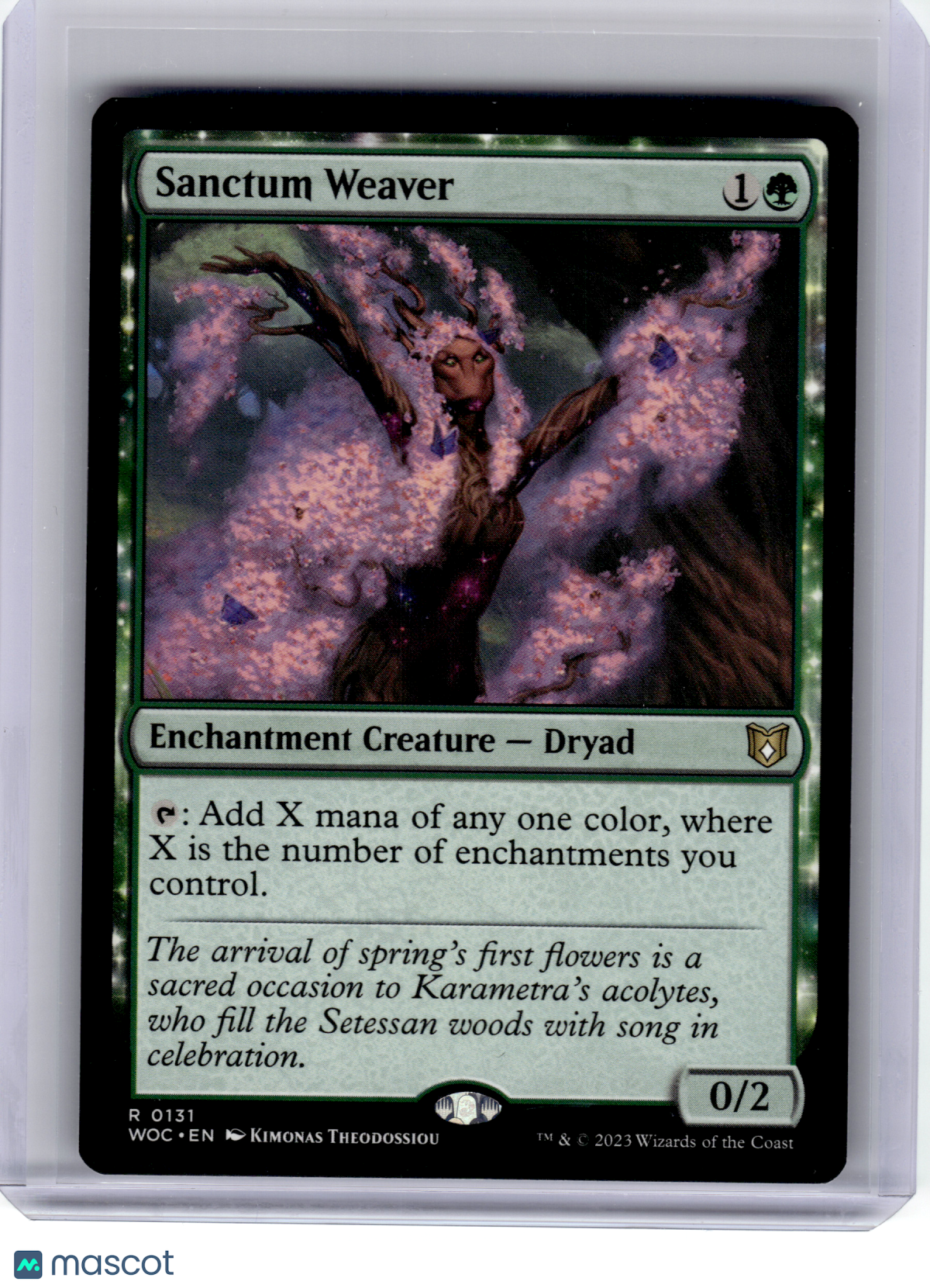 2023 MagicTG—Sanctum Weaver #131 Commander: Wilds of Eldraine—Rare Non-Foil