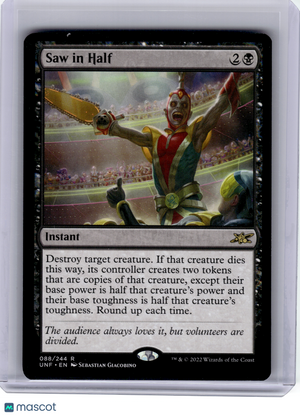 2022 Magic: The Gathering—Saw in Half #88 Unfinity—Rare Non-Foil
