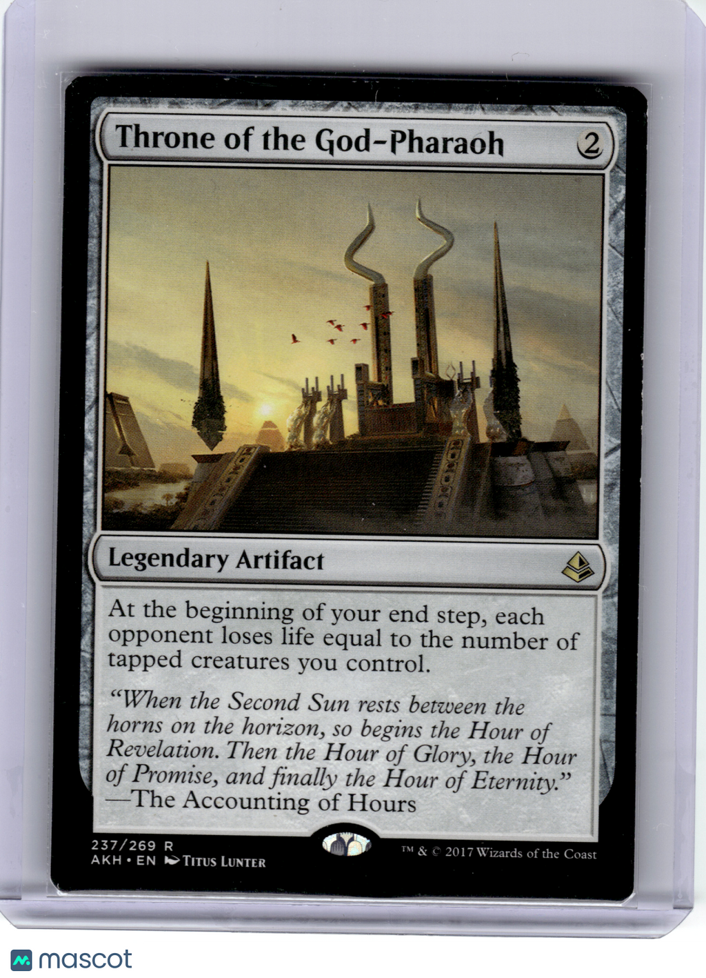 2017 Magic: The Gathering—Throne of the God-Pharaoh #237 Amonkhet—Rare Non-Foil
