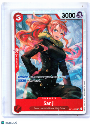 2025 One Piece Card Game—Sanji #OP10-005 Royal Blood—Super Rare Foil