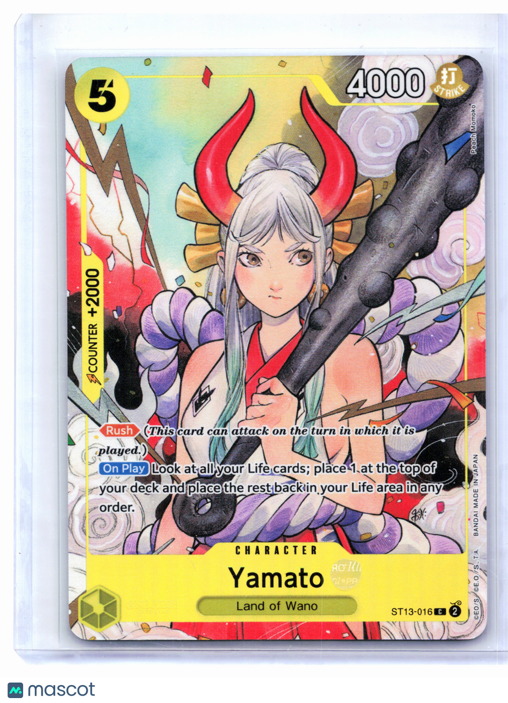 2025 One Piece Card Game—Yamato (Illustration Box Vol.2) #ST13-016—Common Foil