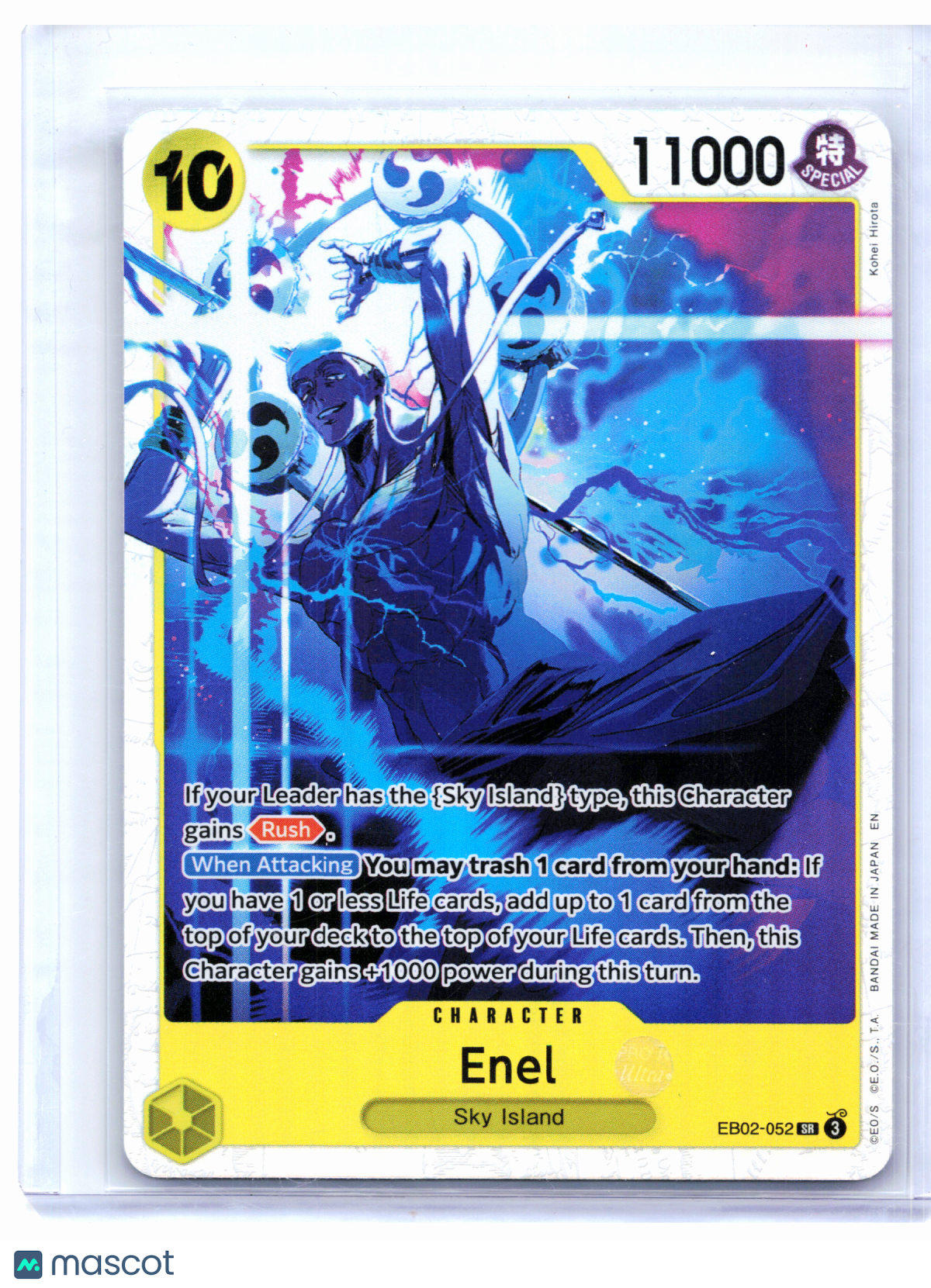 2025 One Piece Card Game—Enel #EB02-052 Anime 25th Collection—Super Rare Foil