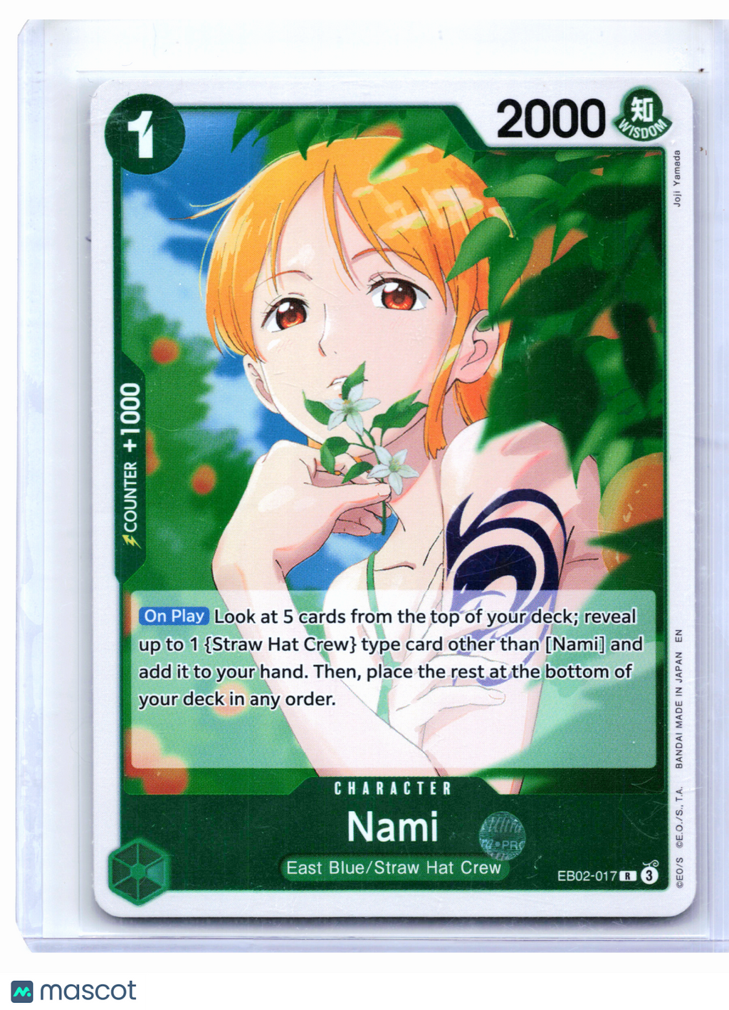 2025 One Piece Card Game—Nami #EB02-017 Anime 25th Collection—Rare Foil