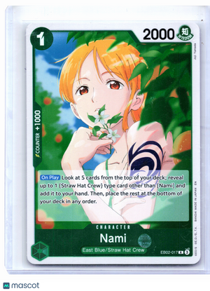 2025 One Piece Card Game—Nami #EB02-017 Anime 25th Collection—Rare Foil
