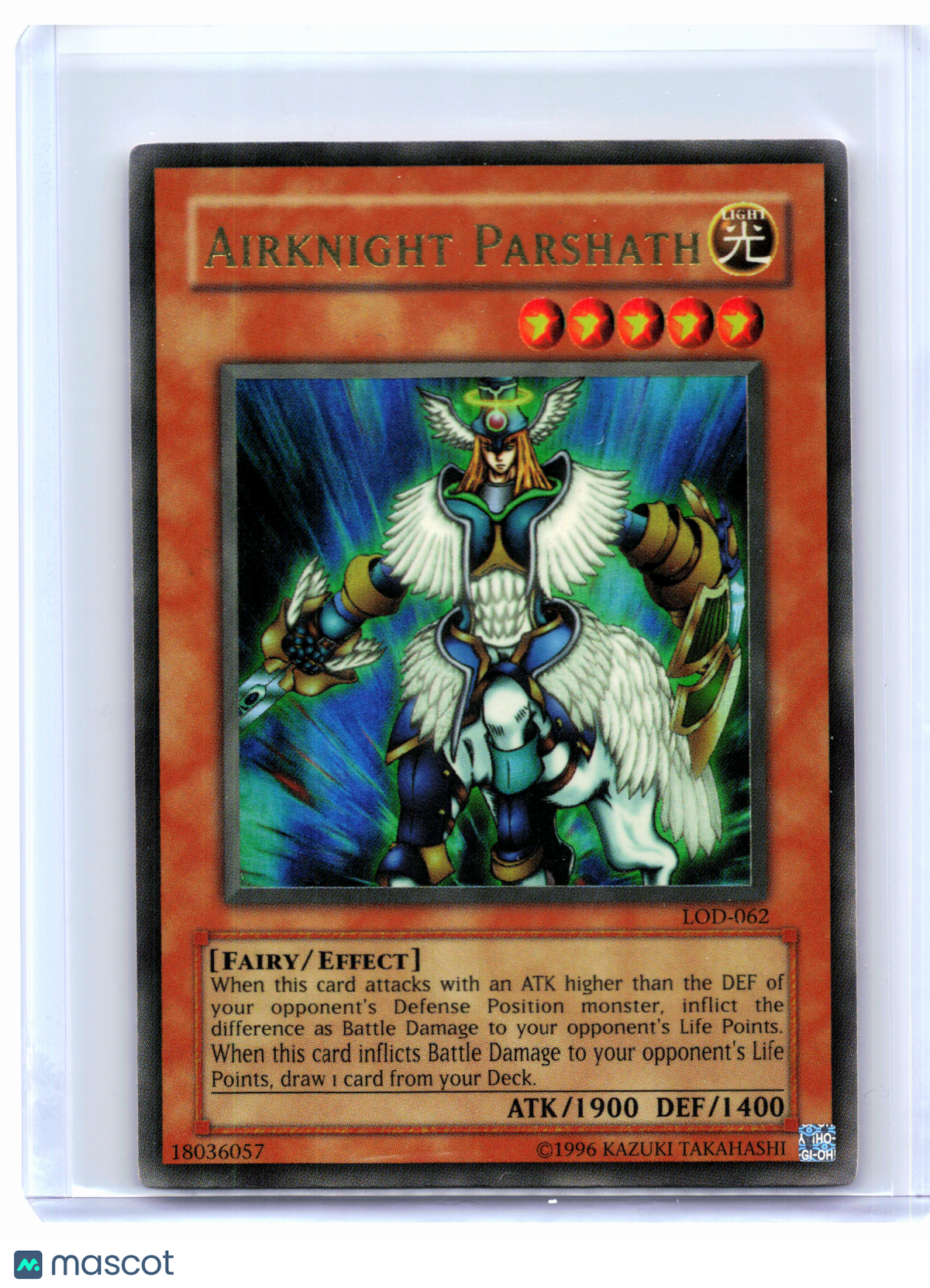 2003 YuGiOh!—Airknight Parshath #LOD-062 Legacy of Darkness—Ultra Rare Foil [MP]
