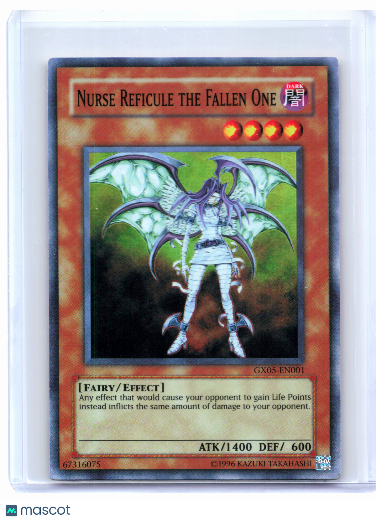 2006 Yu-Gi-Oh!—Nurse Reficule the Fallen One #GX05-EN001—Super Rare Foil [MP]