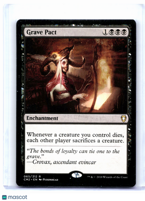 2018 Magic: TG—Grave Pact #065 Commander Anthology Volume II—Rare Nonfoil