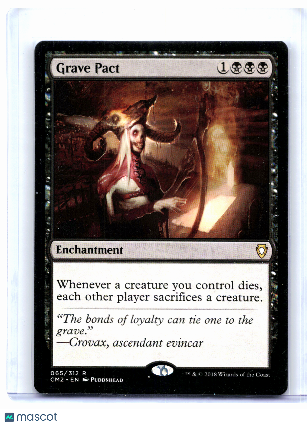 2018 Magic: TG—Grave Pact #065 Commander Anthology Volume II—Rare Nonfoil