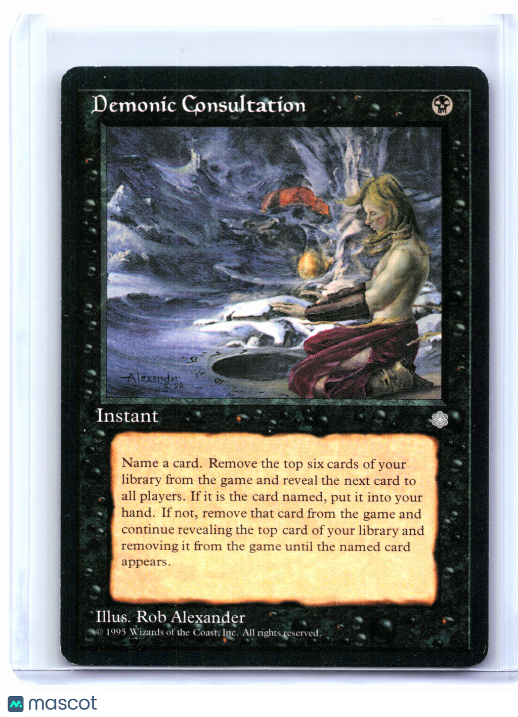 1995 Magic: The Gathering—Demonic Consultation #9 Ice Age—Uncommon Nonfoil