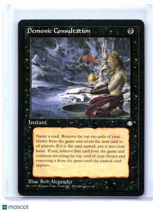 1995 Magic: The Gathering—Demonic Consultation #9 Ice Age—Uncommon Nonfoil