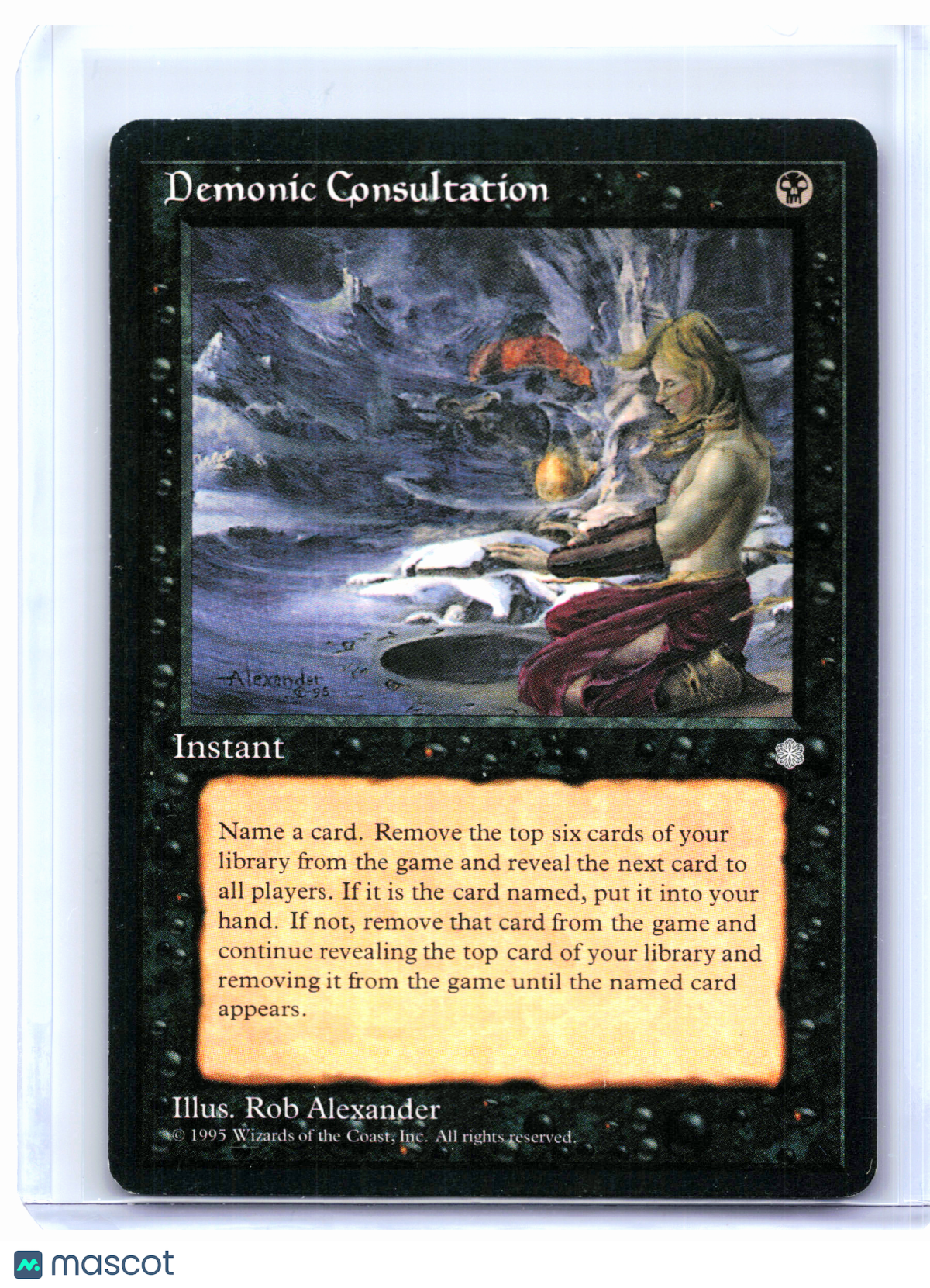 1995 Magic: The Gathering—Demonic Consultation #9 Ice Age—Uncommon Nonfoil