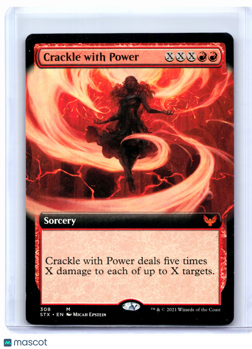2021 Magic: TG—Crackle with Power (Extended Art) #308 STX—Mythic Nonfoil
