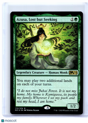 2020 Magic: TG—Azusa, Lost but Seeking #173 Core Set 2021—Rare Foil [LP]