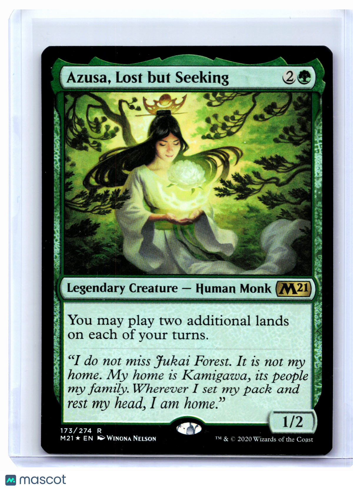 2020 Magic: TG—Azusa, Lost but Seeking #173 Core Set 2021—Rare Foil [LP]