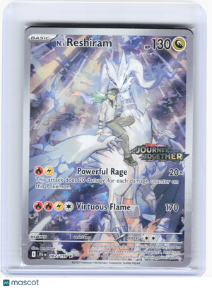 2025 Pokemon—N's Reshiram (Journey Together Stamped) #167/159—IR Holo [Sealed]