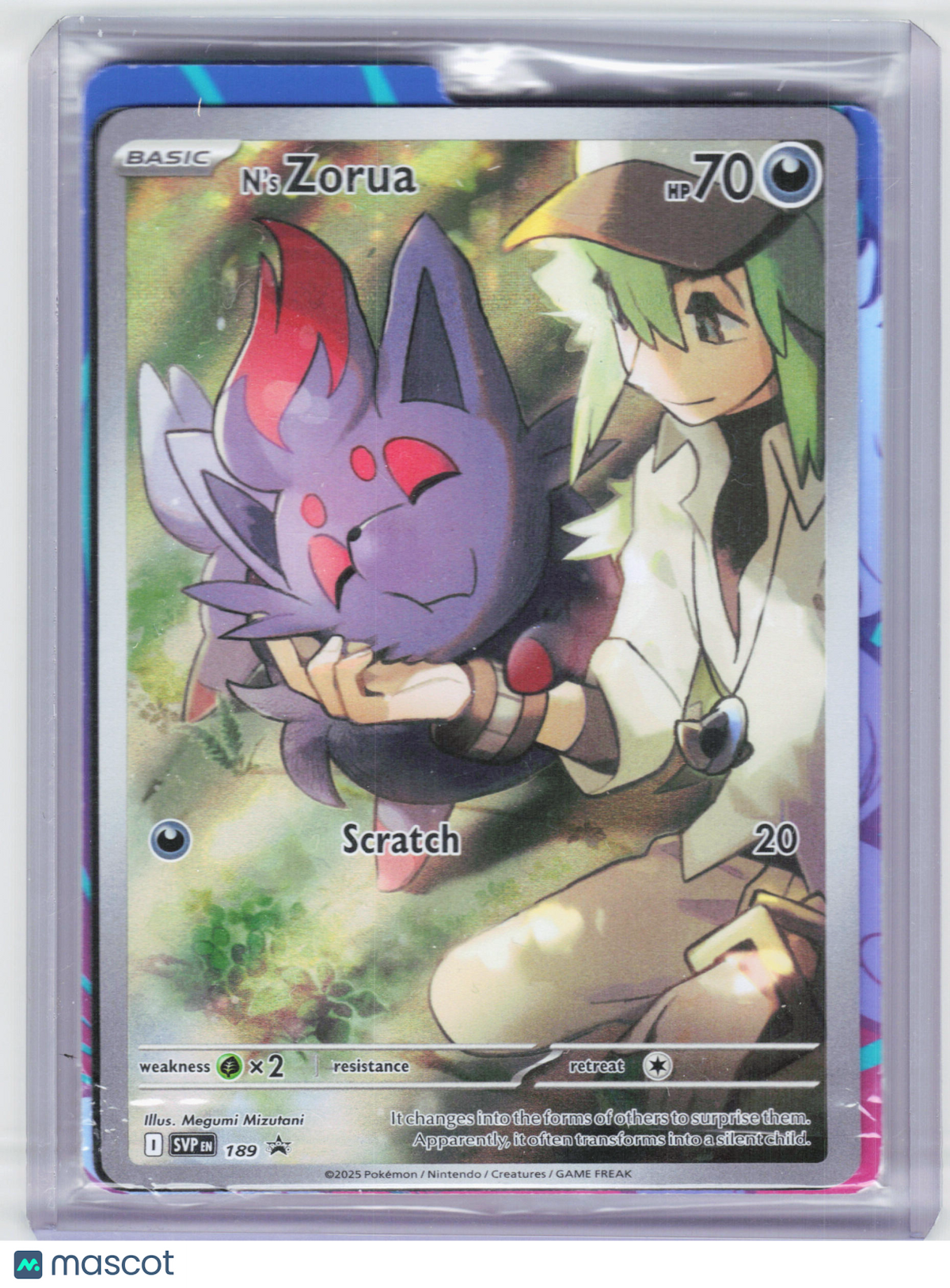 2025 Pokemon—N's Zorua #189 Scarlet & Violet Promo—Black Star Promo [Sealed]