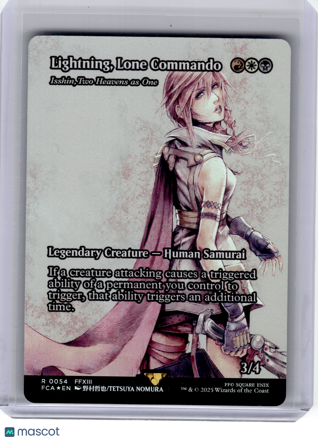 2025 Magic: The Gathering—Lightning, Lone Commando (Showcase) #54 FCA—Rare Foil