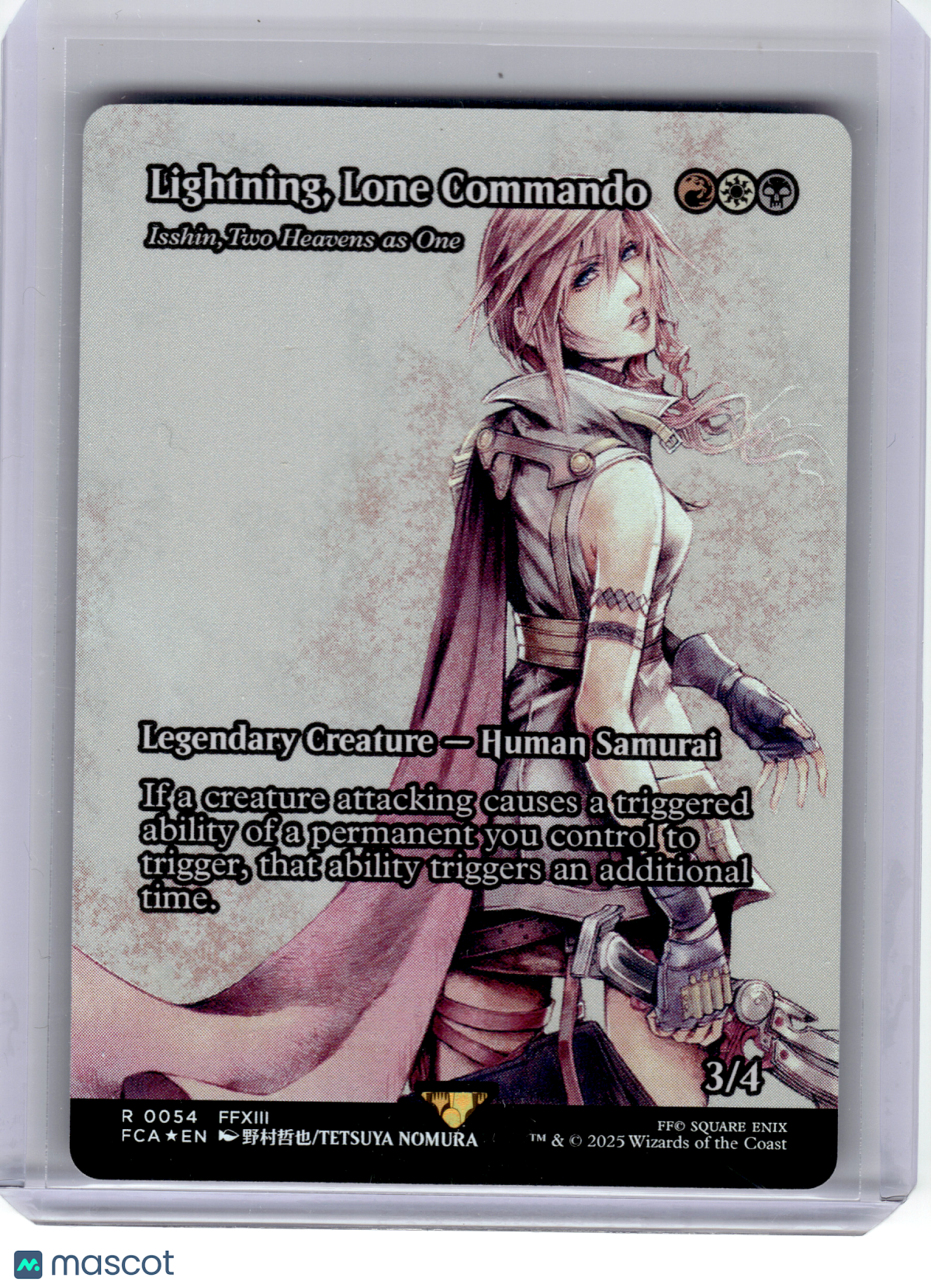 2025 Magic: The Gathering—Lightning, Lone Commando (Showcase) #54 FCA—Rare Foil