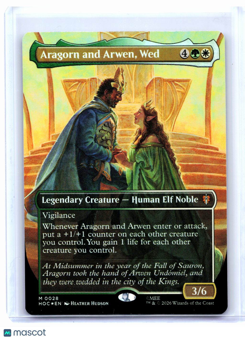 2026 Magic: TG—Aragorn and Arwen, Wed (Borderless) #0028 HOC—Mythic Foil