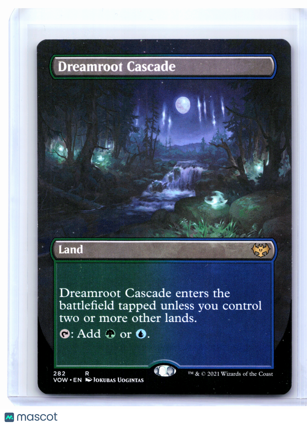 2021 Magic: TG—Dreamroot Cascade (Borderless) #282 VOW—Rare Nonfoil